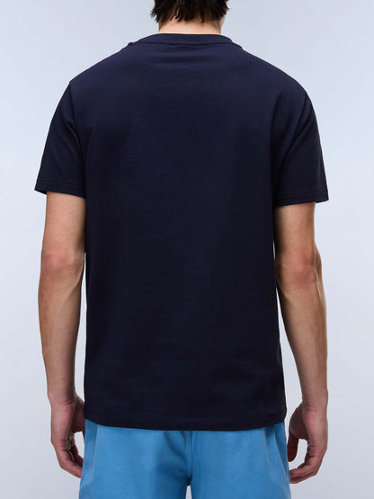 Napapijri S-Mahsa, t-shirt uomo blu in cotone