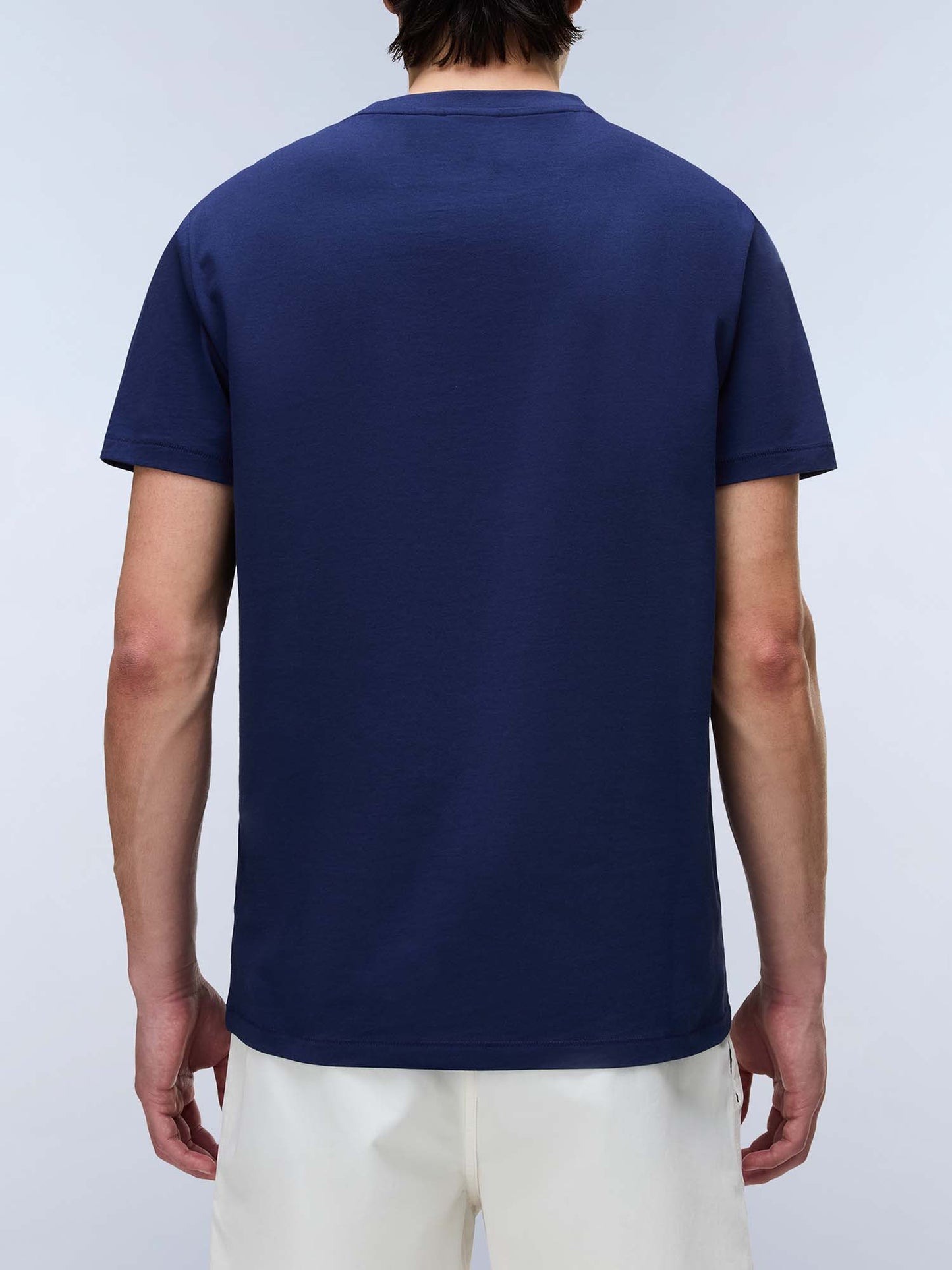 Napapijri S-Mahsa, t-shirt uomo blu a maniche corte
