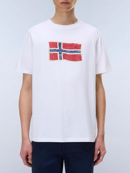T-shirt maniche corte Napapijri S-Mahsa da uomo bianca