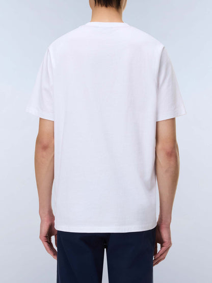 T-shirt maniche corte Napapijri S-Mahsa da uomo bianca