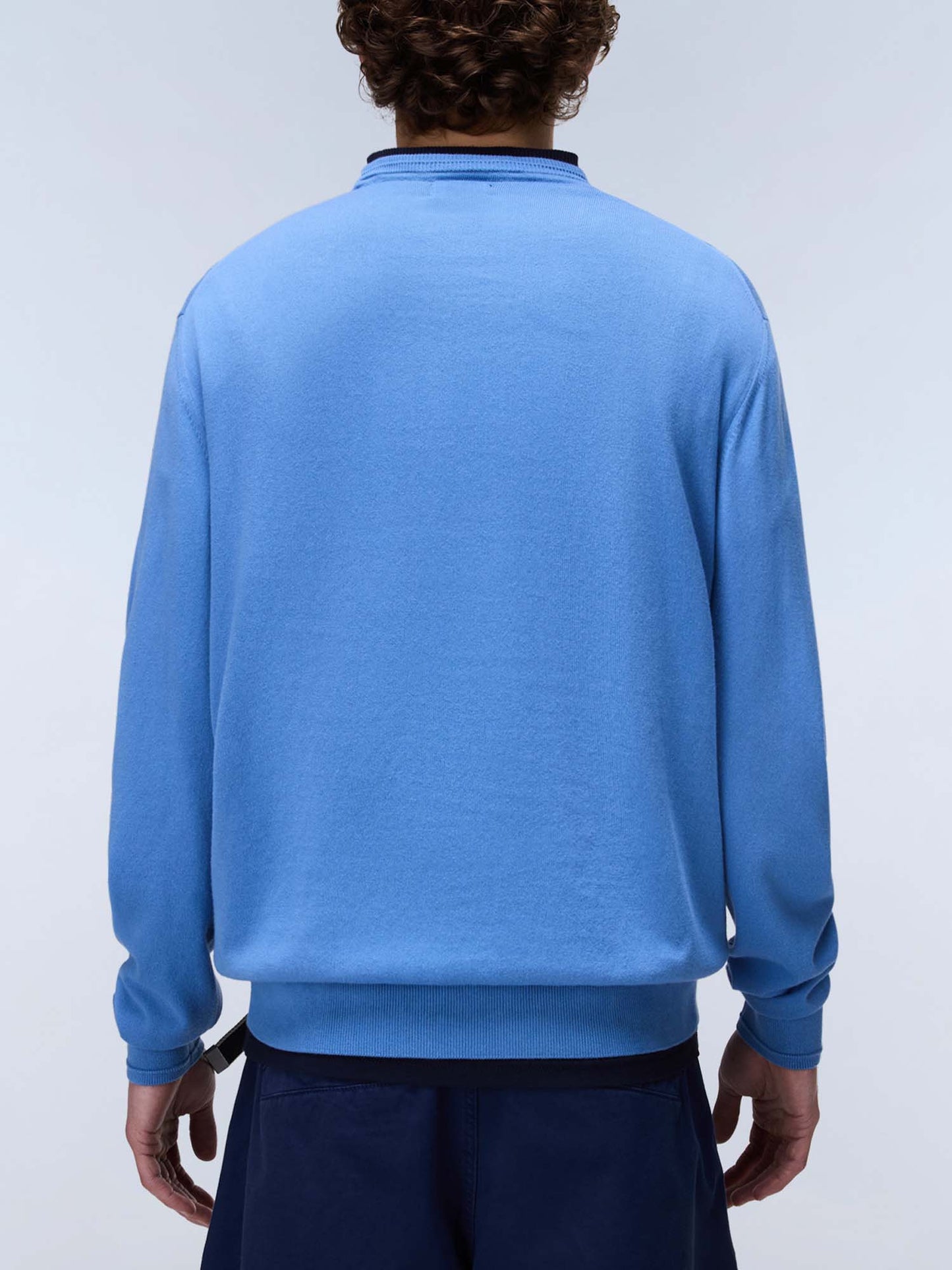 Napapijri Decatur 2, maglia uomo azzurra per la primavera-estate