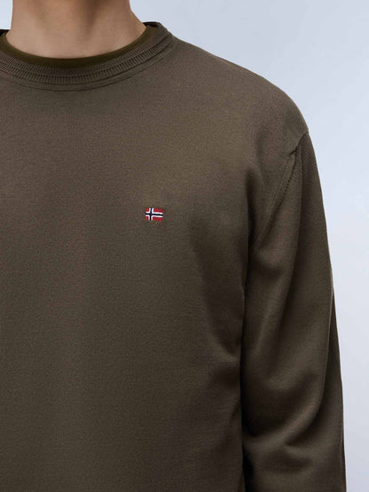 Napapijri Decatur 2, maglia uomo verde primavera