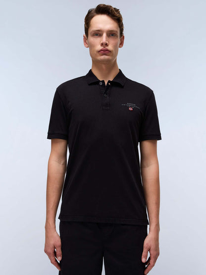 POLO ELBAS NAPAPIJRI DA UOMO NERO