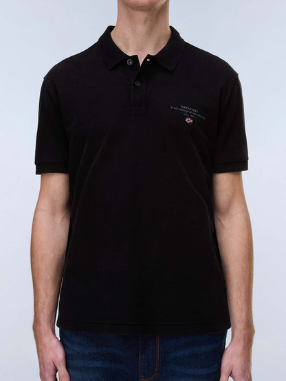 Napapijri Elbas SS 4, t-shirt uomo nera versatile e moderna
