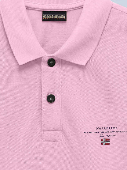 Napapijri Elbas SS 4, polo manica corta da uomo rosa