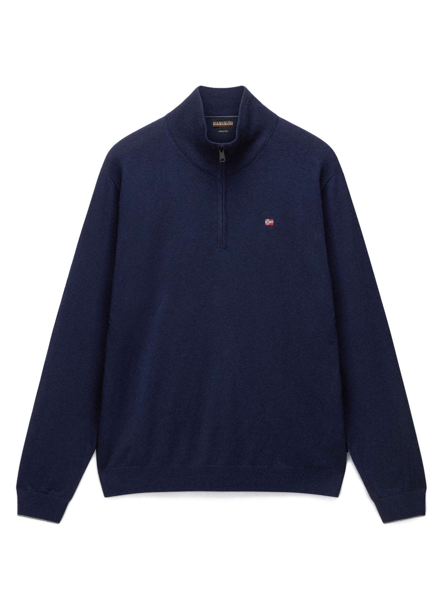 MAGLIONE DI LANA CON MEZZA ZIP DAMAVAND NAPAPIJRI DA UOMO BLU
