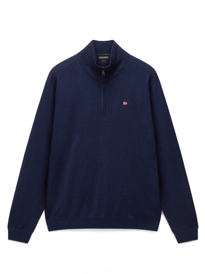 MAGLIONE DI LANA CON MEZZA ZIP DAMAVAND NAPAPIJRI DA UOMO BLU