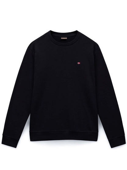 Felpa Balis Crew con girocollo da uomo in lycra nera