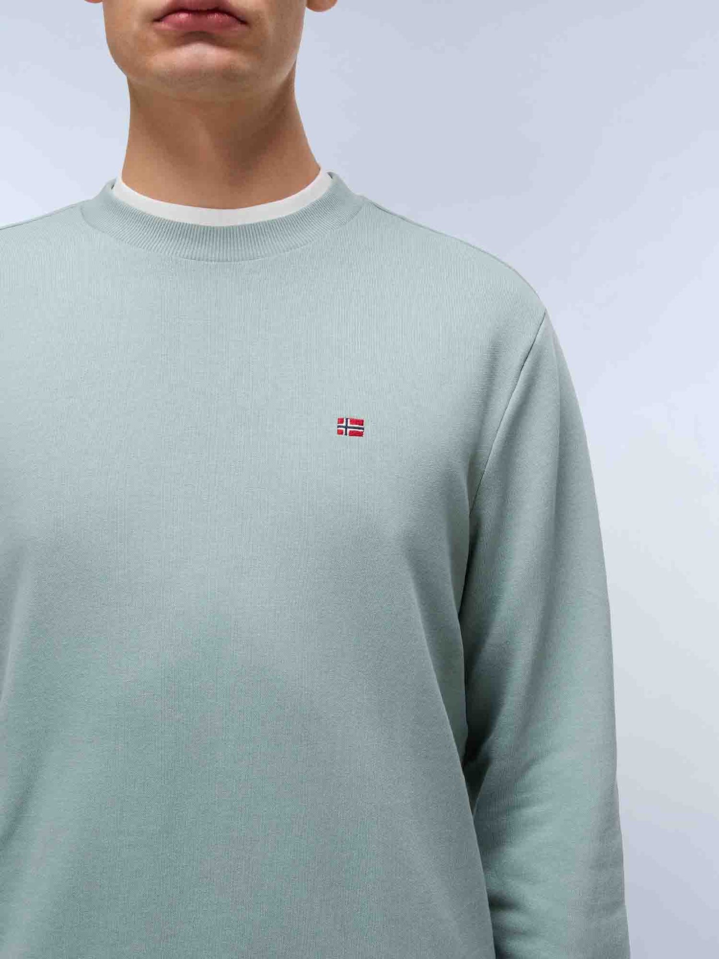 FELPA BALIS CREW NAPAPIJRI UOMO VERDE MILITARE