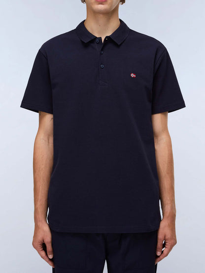 Napapijri Ealis, polo maniche corte da uomo blu