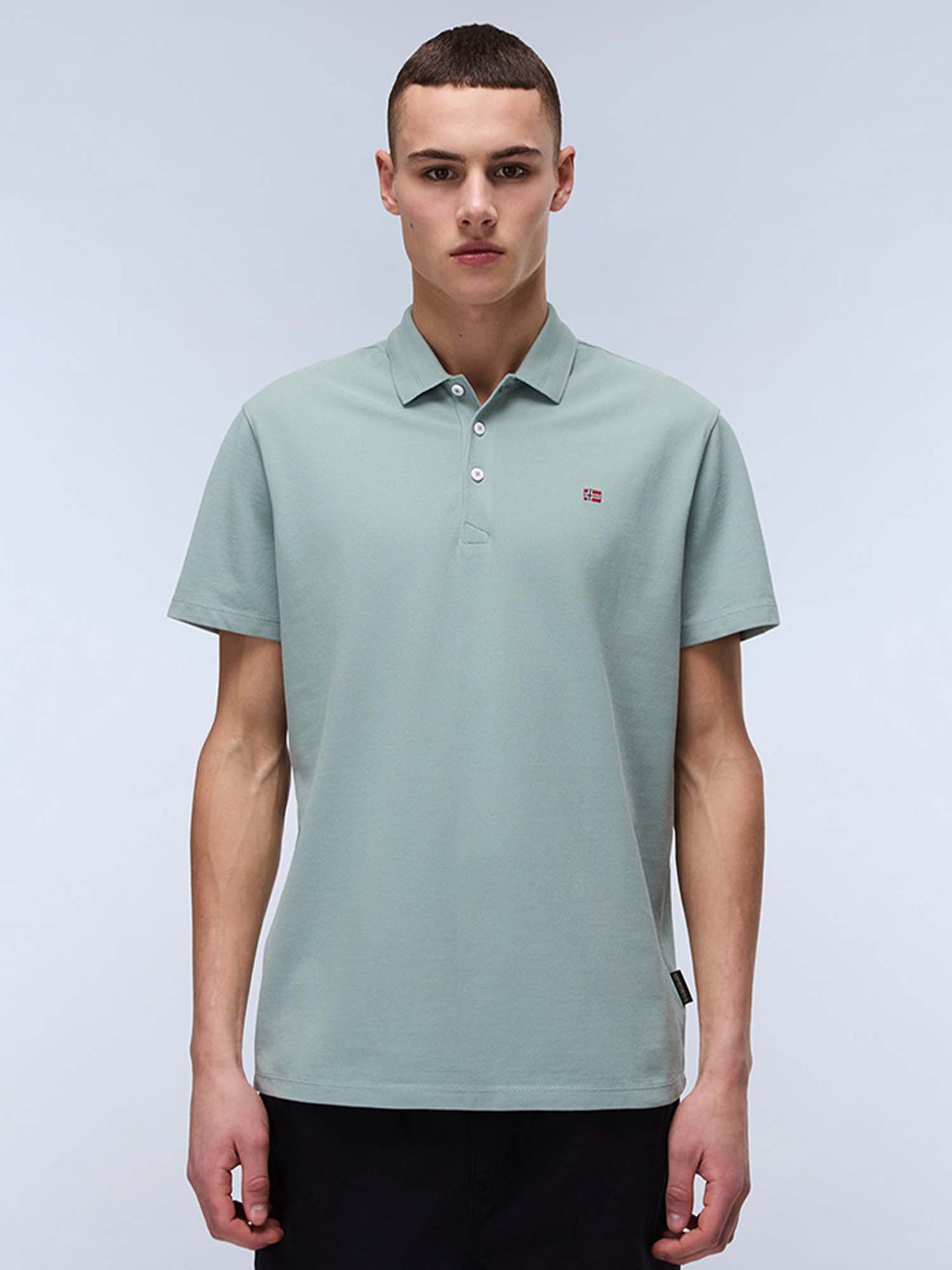 POLO EALIS NAPAPIJRI UOMO VERDE MILITARE