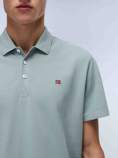 POLO EALIS NAPAPIJRI UOMO VERDE MILITARE