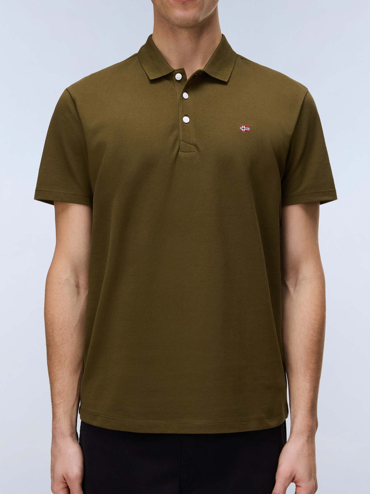 Napapijri Ealis SS, t-shirt verde da uomo per la primavera estate