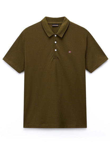 Napapijri Ealis SS, t-shirt verde da uomo per la primavera estate