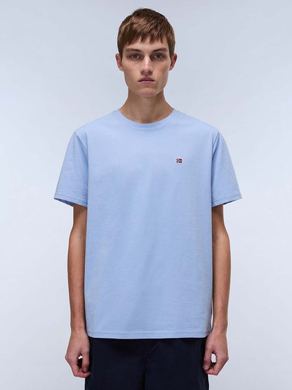 T-SHIRT SALIS NAPAPIJRI UOMO CELESTE