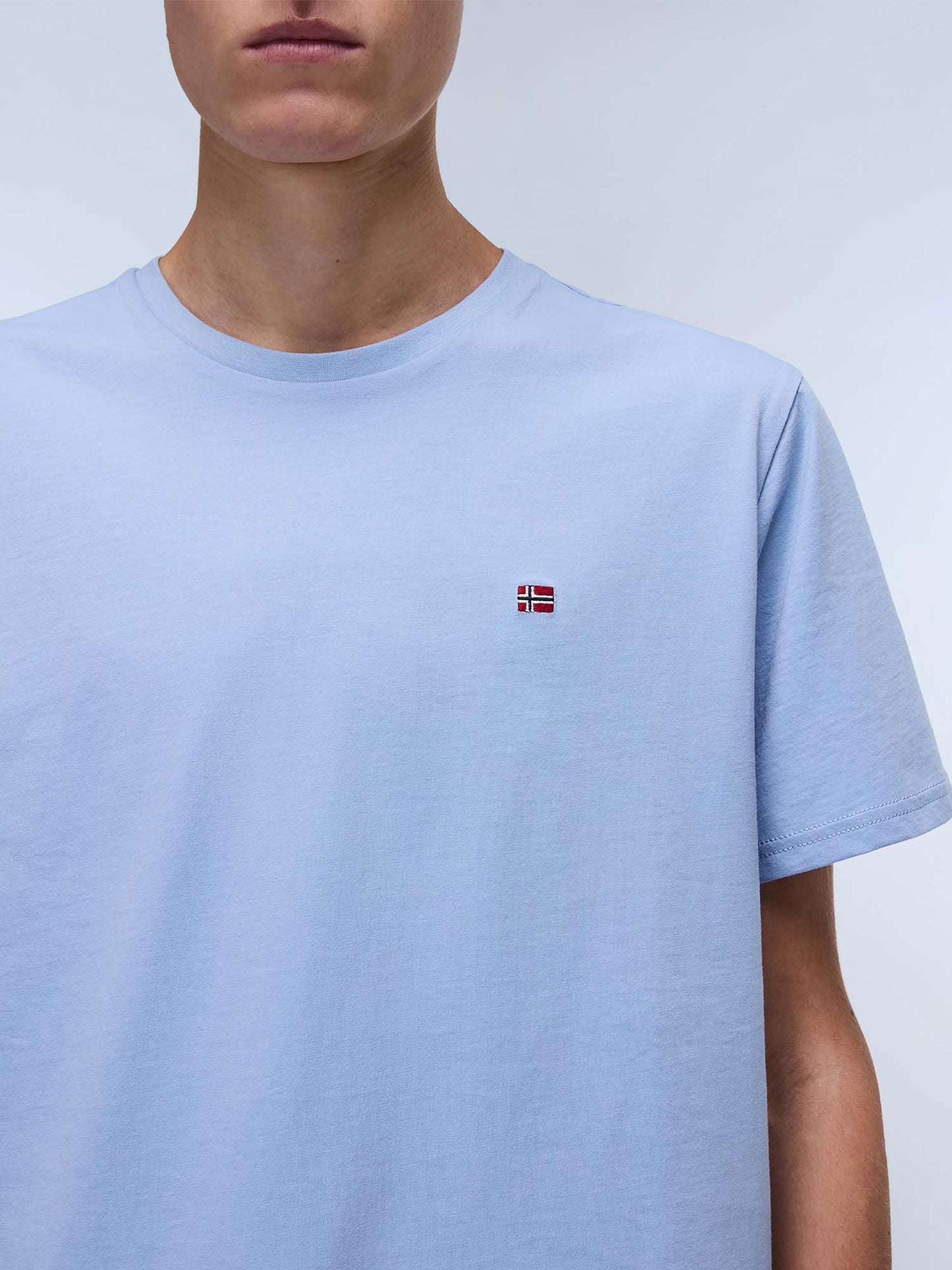 T-SHIRT SALIS NAPAPIJRI UOMO CELESTE