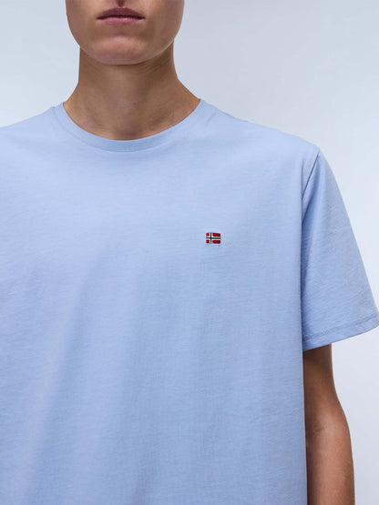 T-SHIRT SALIS NAPAPIJRI UOMO CELESTE