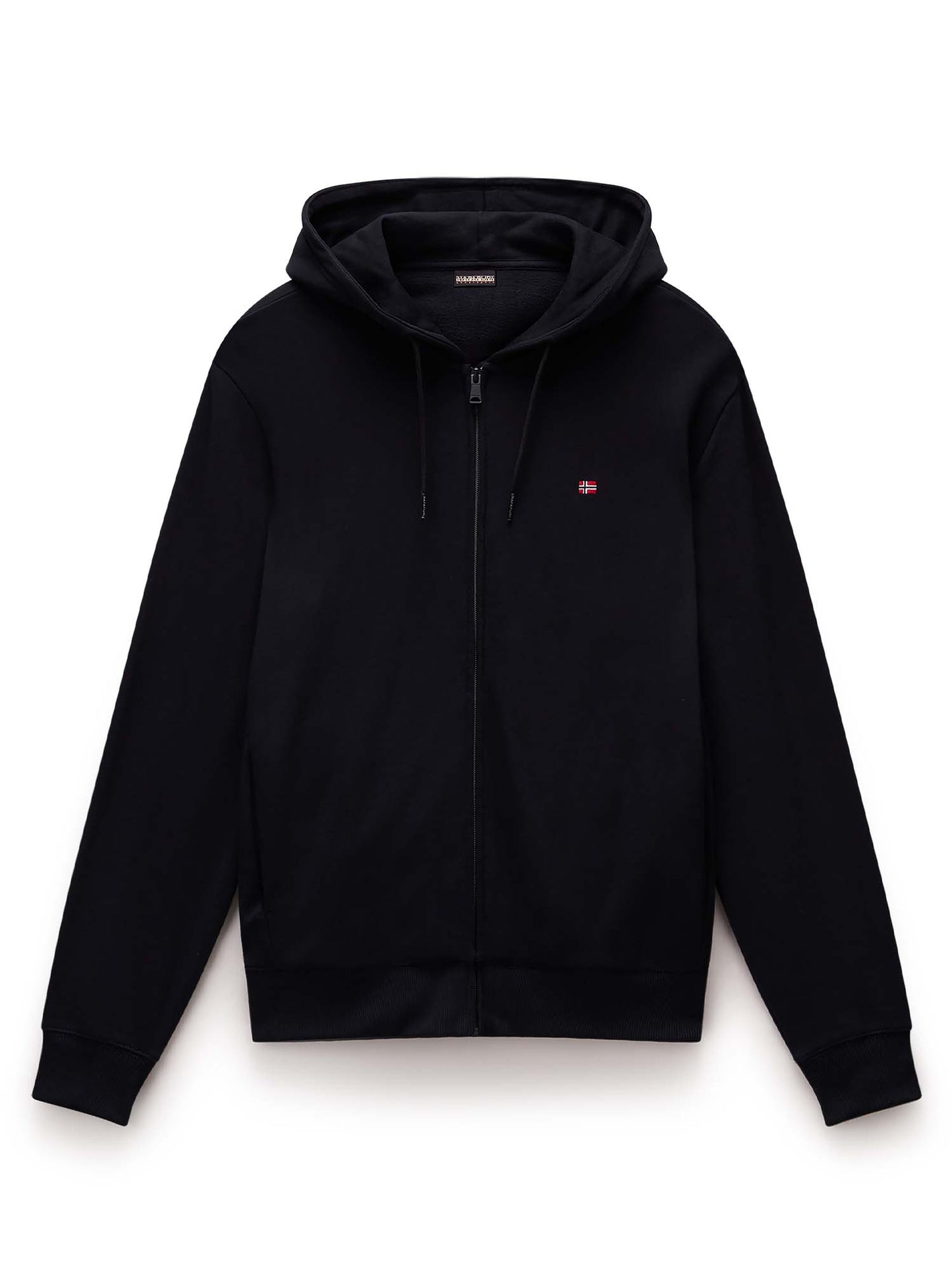 FELPA CON CAPPUCCIO E ZIP BALIS NAPAPIJRI UOMO NERO