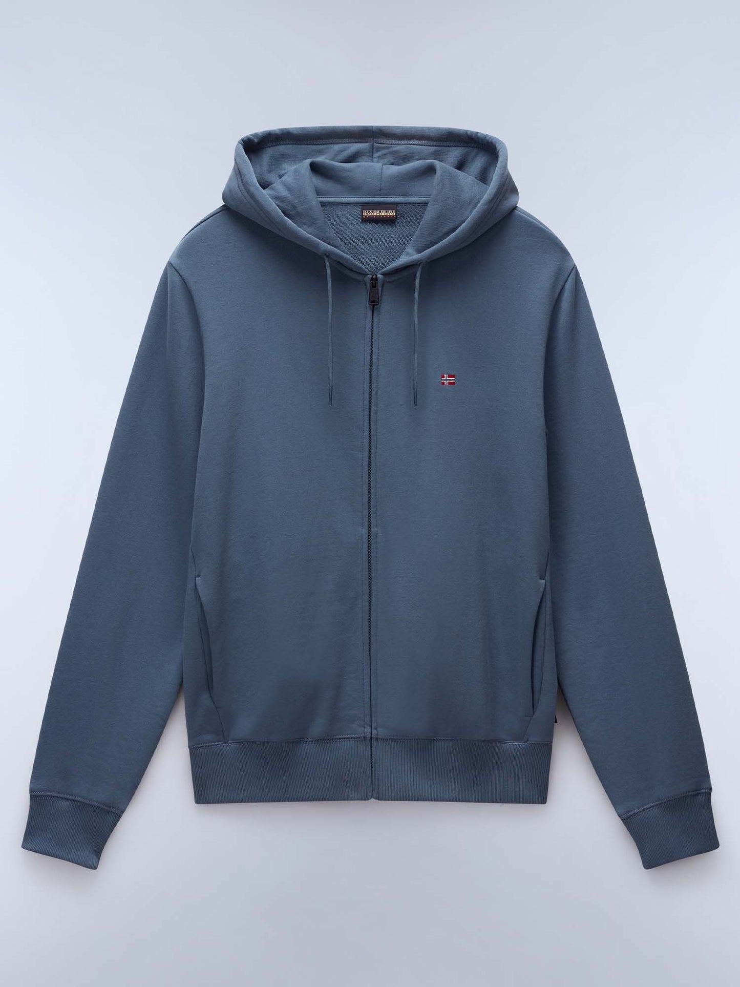 FELPA CON CAPPUCCIO E ZIP BALIS NAPAPIJRI UOMO GRIGIO