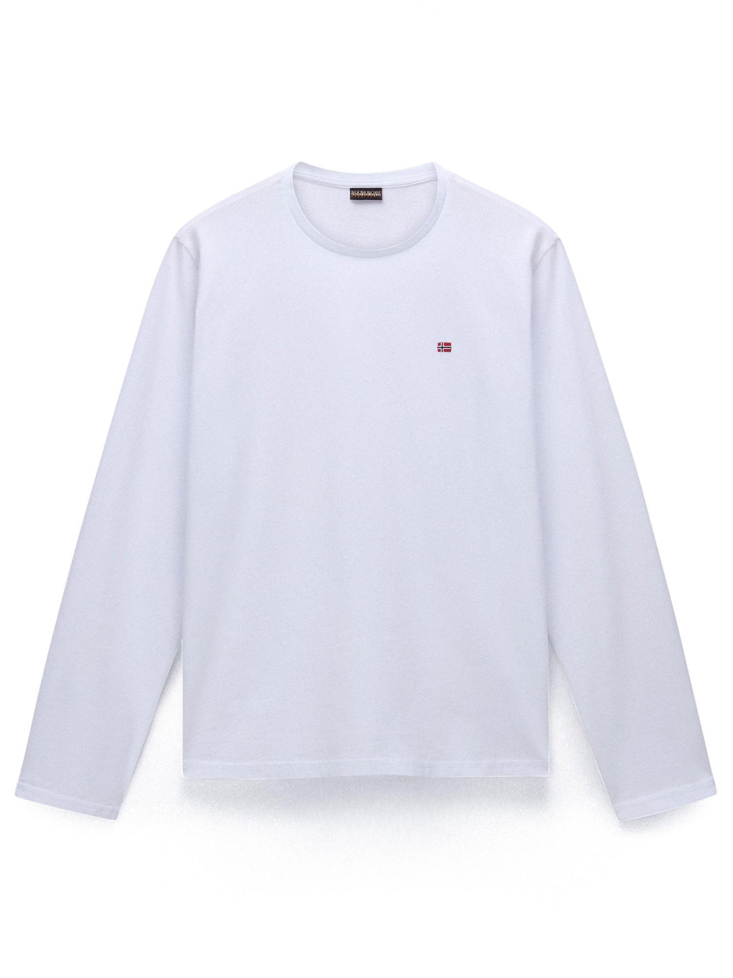 MAGLIA SALIS A MANICA LUNGA  NAPAPIJRI DA UOMO BIANCO