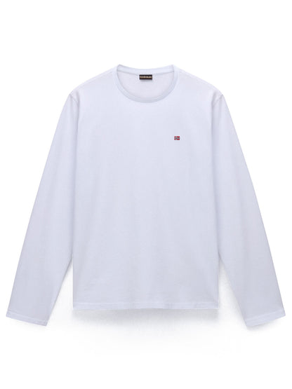 MAGLIA SALIS A MANICA LUNGA  NAPAPIJRI DA UOMO BIANCO