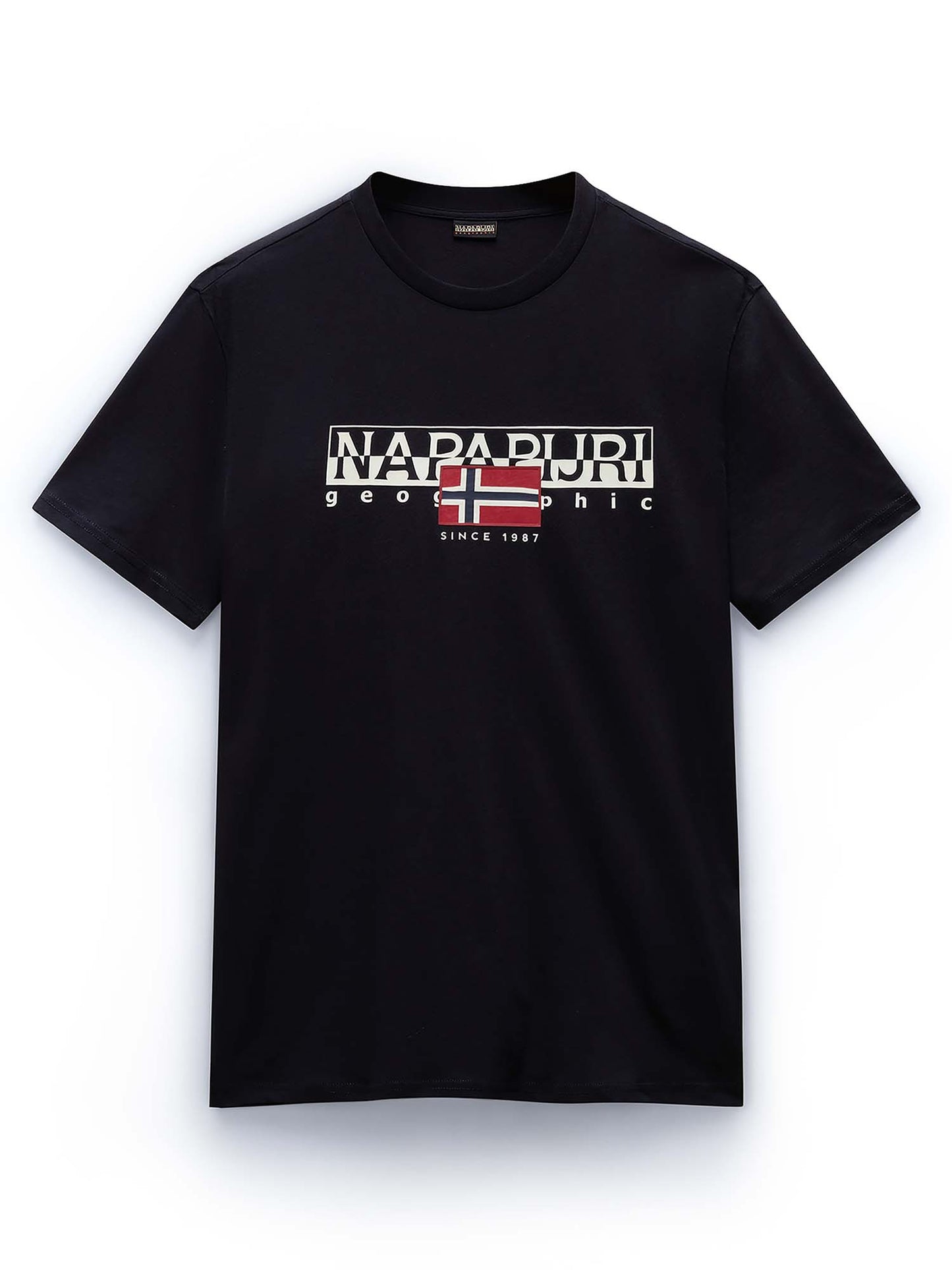 T-SHIRT GIROCOLLO AYLMER NAPAPIJRI UOMO NERO