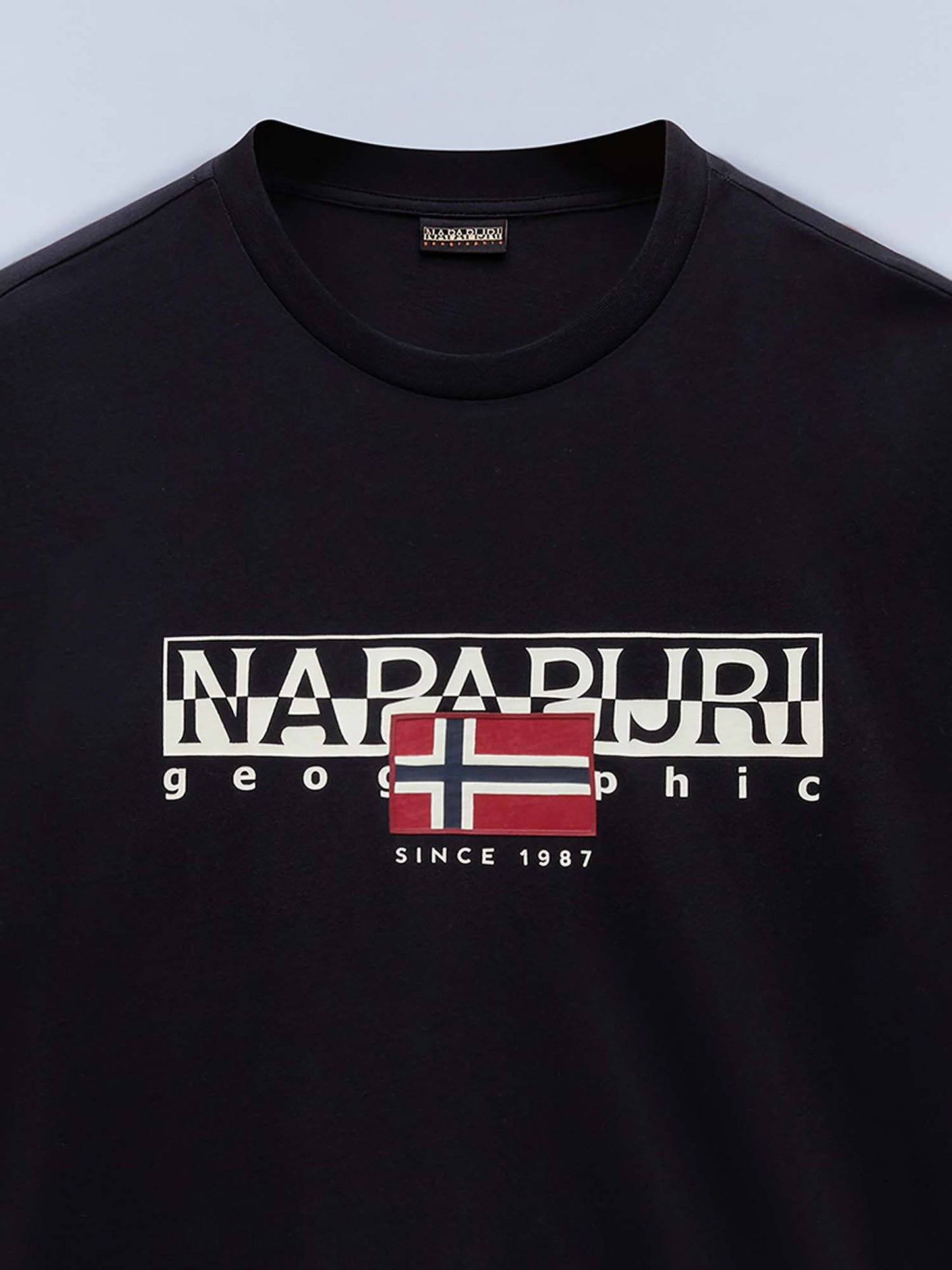 T-SHIRT GIROCOLLO AYLMER NAPAPIJRI UOMO NERO