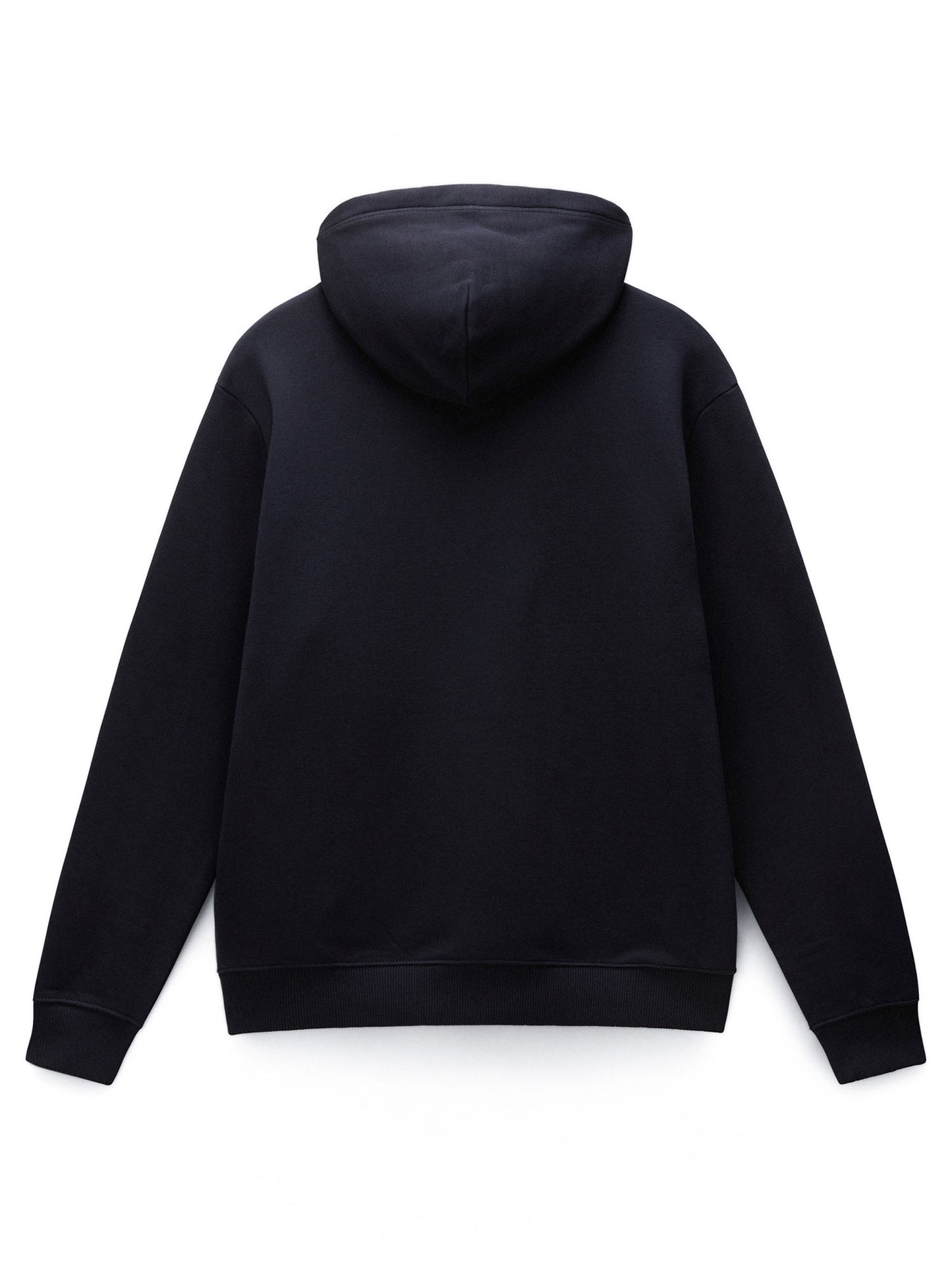 FELPA CON CAPPUCCIO BOX LOGO NAPAPIJRI DA UOMO NERO