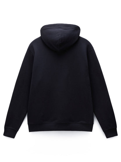 FELPA CON CAPPUCCIO BOX LOGO NAPAPIJRI DA UOMO NERO