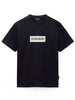 t-shirt-box-logo-napapijri-da-uomo-nero