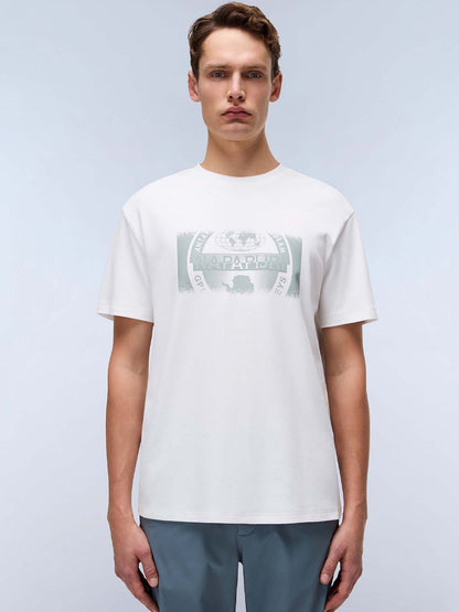 T-SHIRT S-VANNI NAPAPIJRI DA UOMO BIANCO