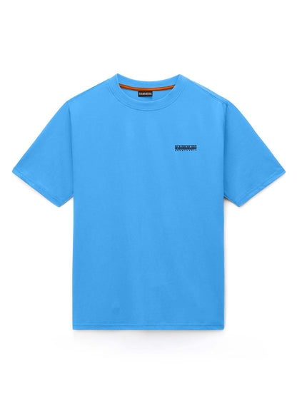 Napapijri S-Small Box, t-shirt maniche corte da Uomo azzurra