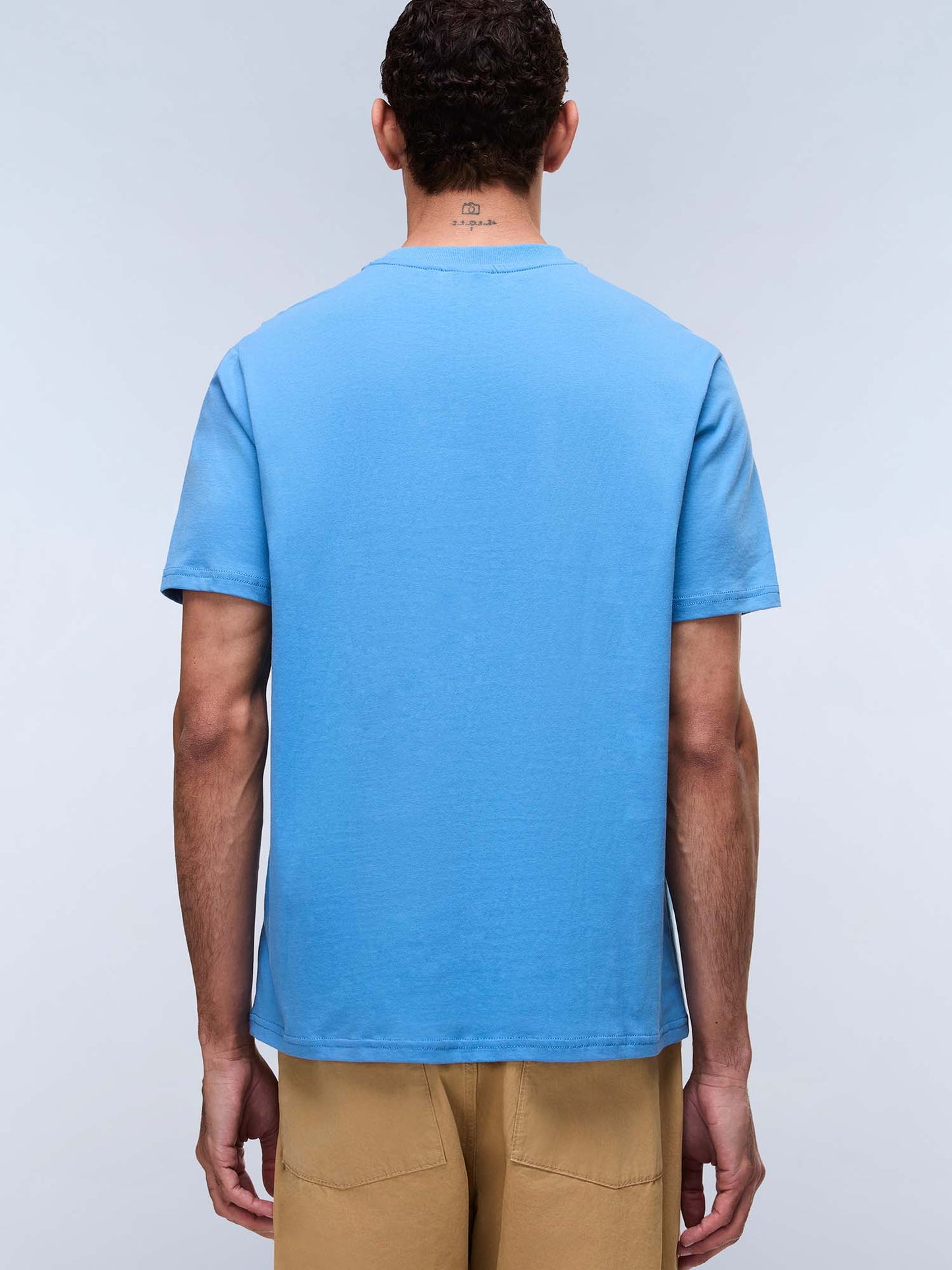 Napapijri S-Small Box, t-shirt maniche corte da Uomo azzurra