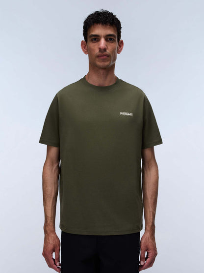 Napapijri Smallbox, t-shirt da uomo verde