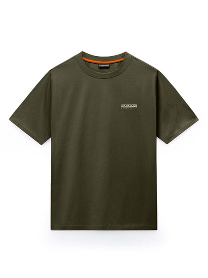 Napapijri Smallbox, t-shirt da uomo verde