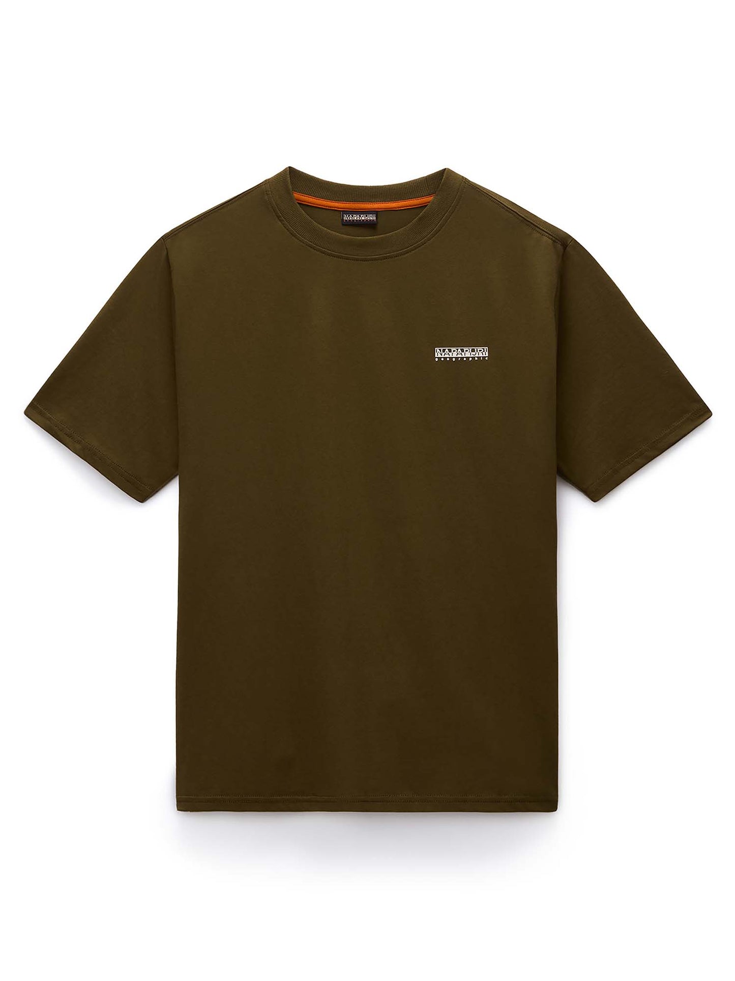 Napapijri S-Smallbox, t-shirt verde da uomo per la primavera-estate
