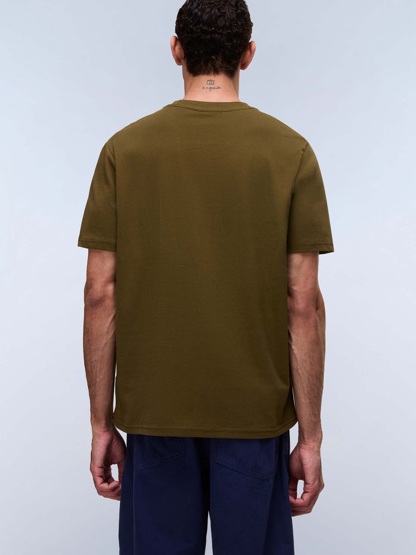 Napapijri S-Smallbox, t-shirt verde da uomo per la primavera-estate