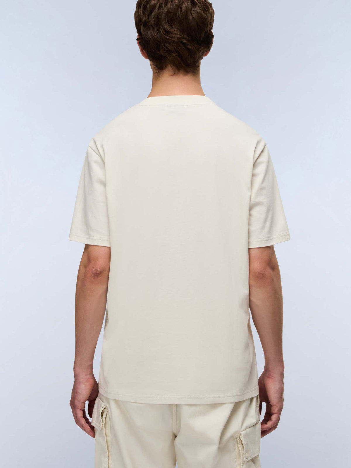 Napapijri s-smallbox t-shirt da uomo panna