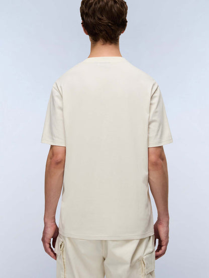 Napapijri s-smallbox t-shirt da uomo panna