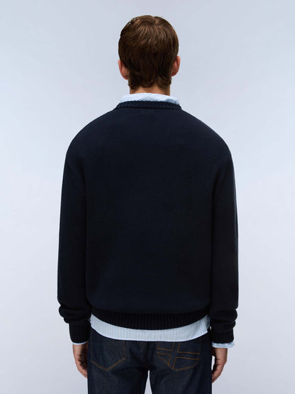 Napapijri D-Mura C, maglia maniche lunghe da uomo blu