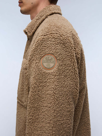 Napapijri T-Lule, overshirt da uomo beige