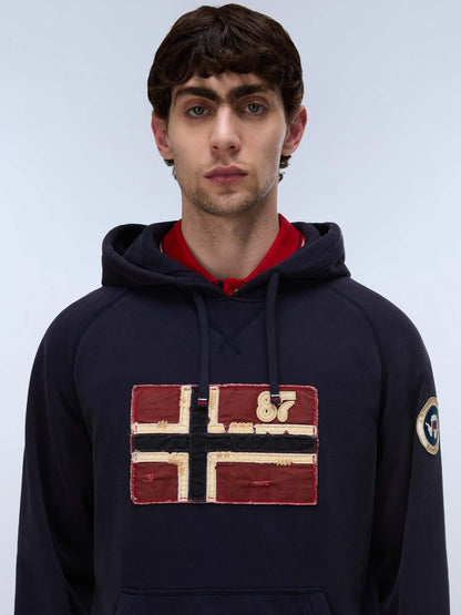 Napapijri B-Archive, felpa da uomo blu