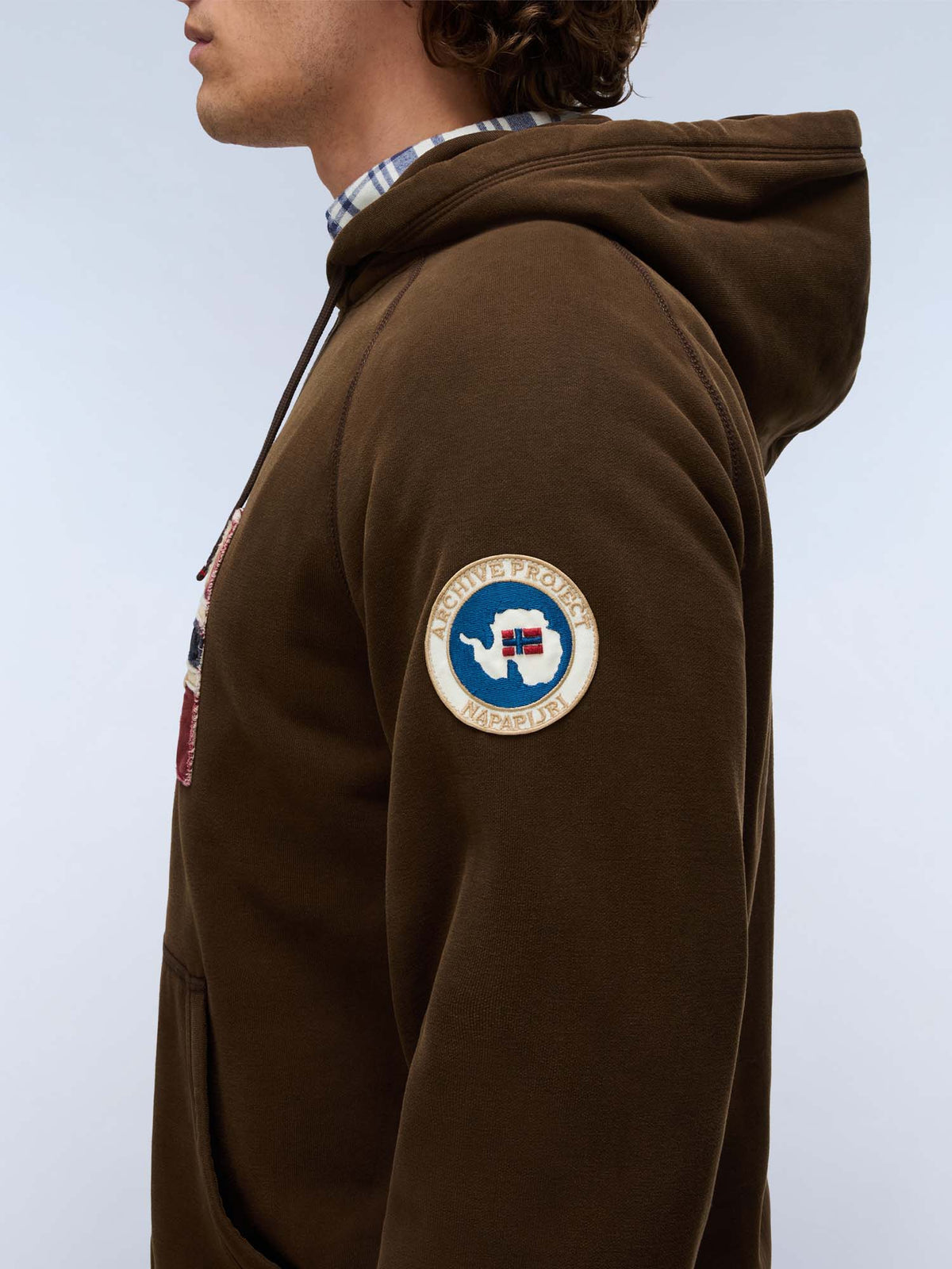 Napapijri B-Archive, felpa da uomo marrone