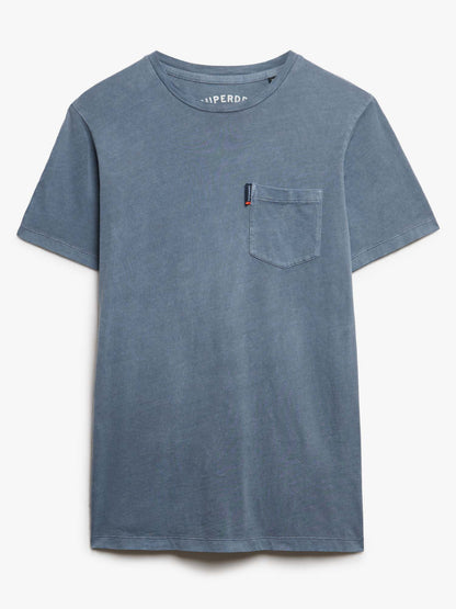 T-SHIRT CON TASCHINO SUPERDRY UOMO BLU