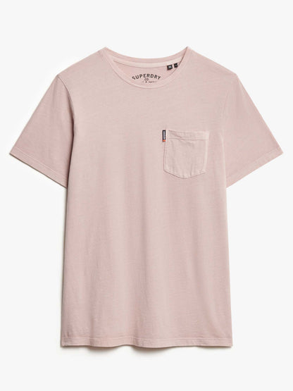T-SHIRT CON TASCHINO SUPERDRY UOMO ROSA
