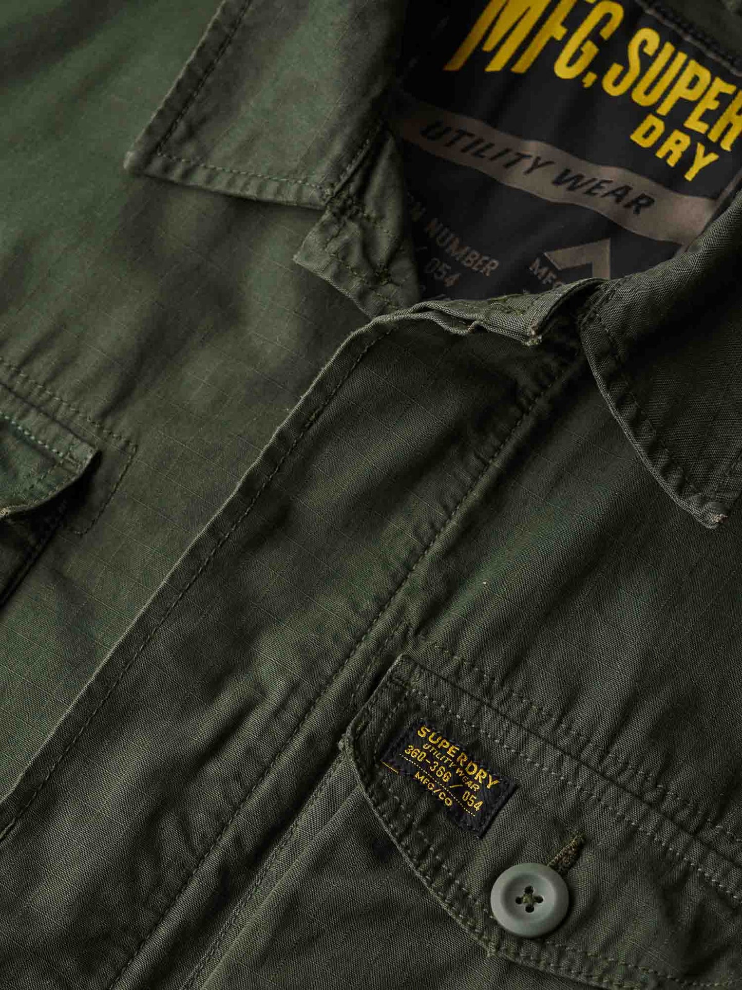 SUPERDRY MILITARY FI - OLIVA