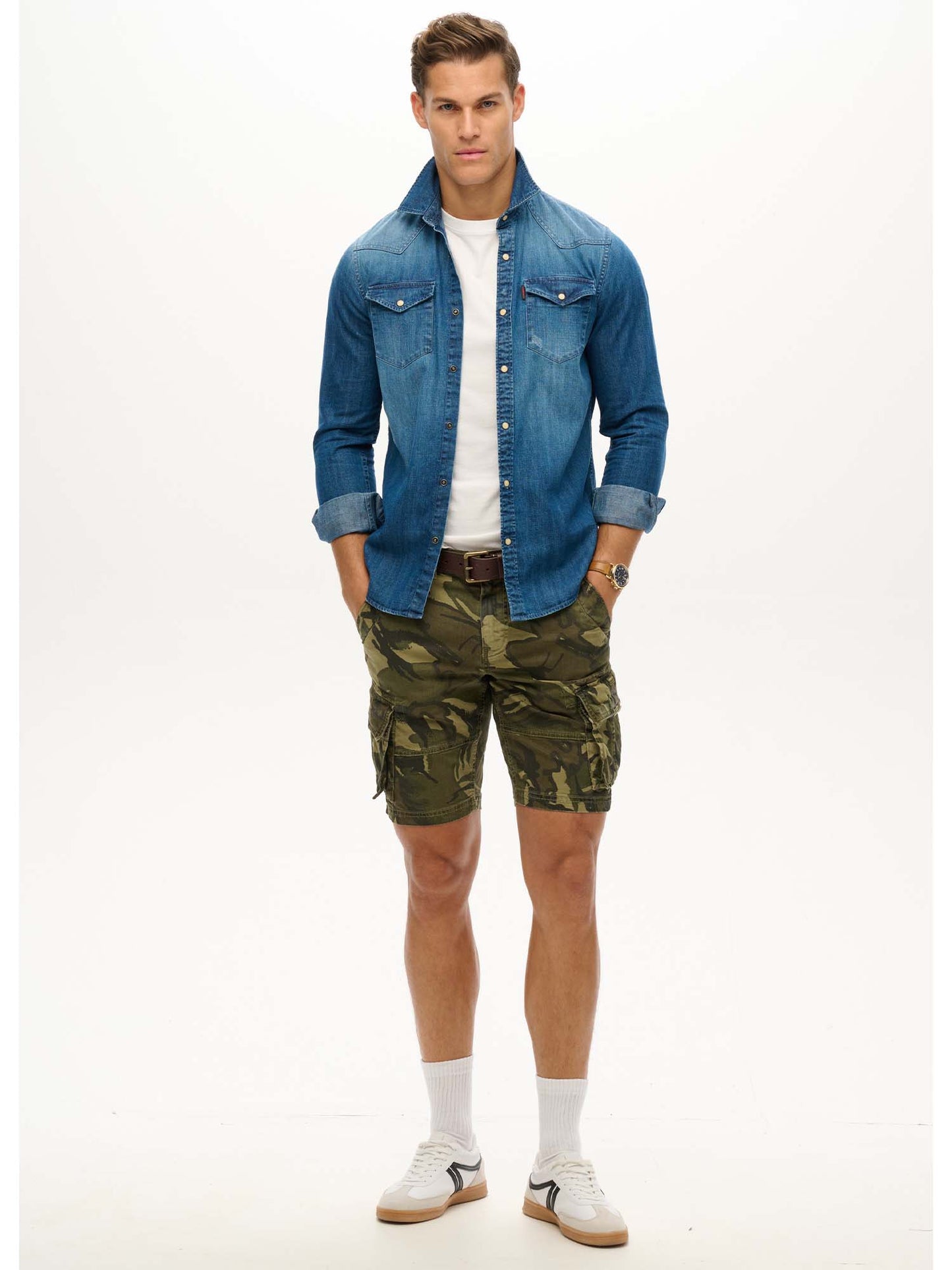 SHORT CARGO SUPERDRY DA UOMO CAMOUFLAGE