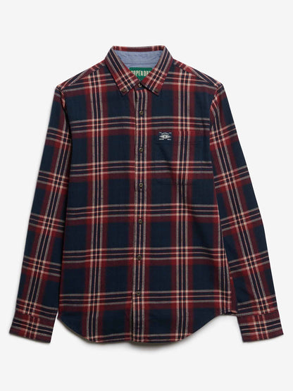 CAMICIA COLLO BUTTON DOWN SUPERDRY DA UOMO BLU