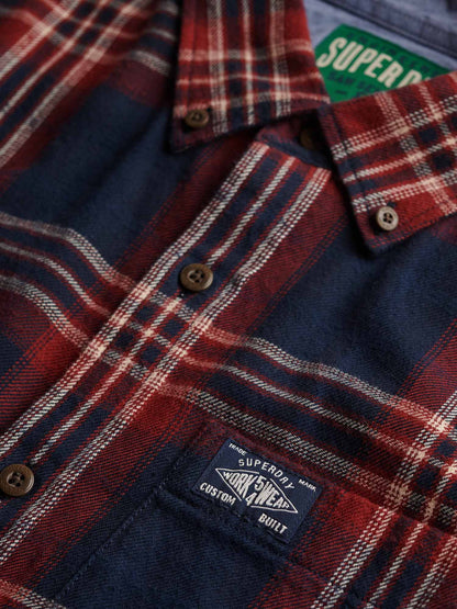 CAMICIA COLLO BUTTON DOWN SUPERDRY DA UOMO BLU