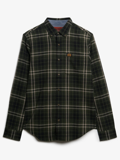 CAMICIA COLLO BUTTON DOWN SUPERDRY DA UOMO VERDE